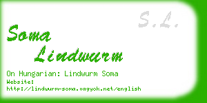 soma lindwurm business card